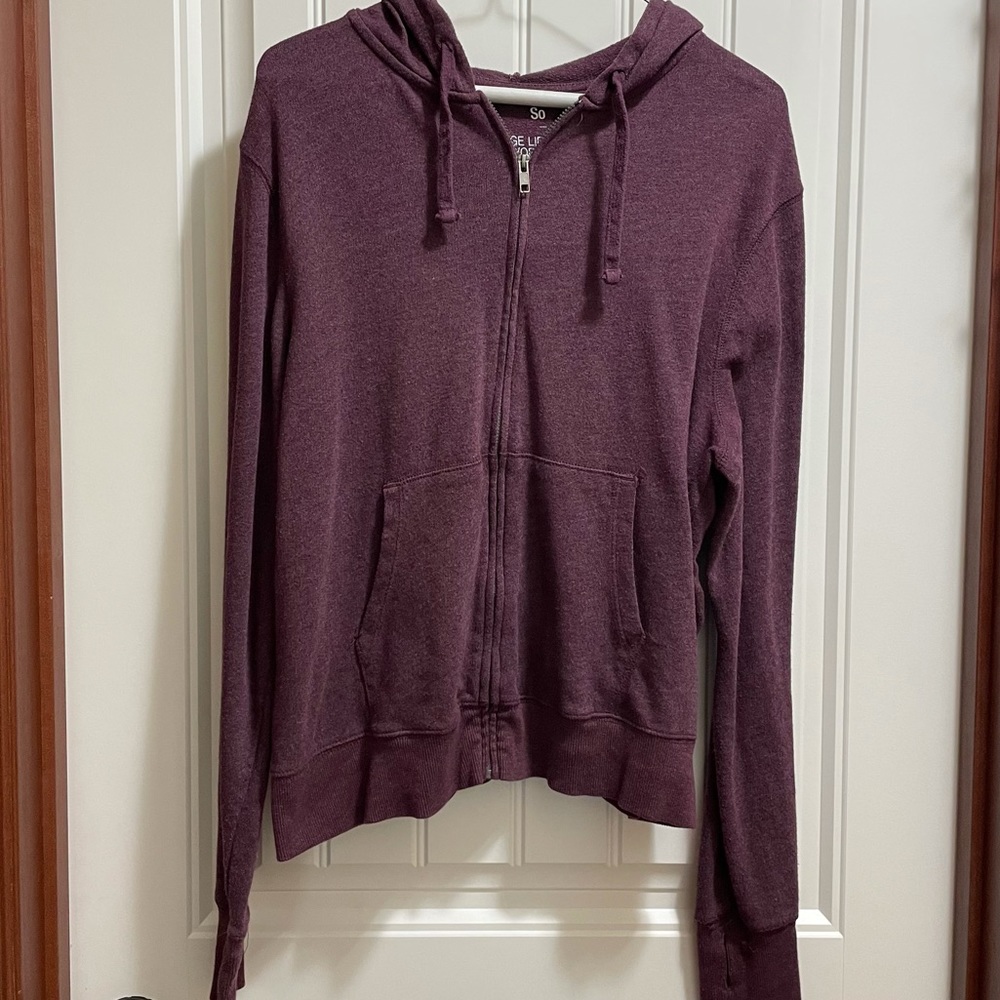 Full zip lounge sweatshirt
